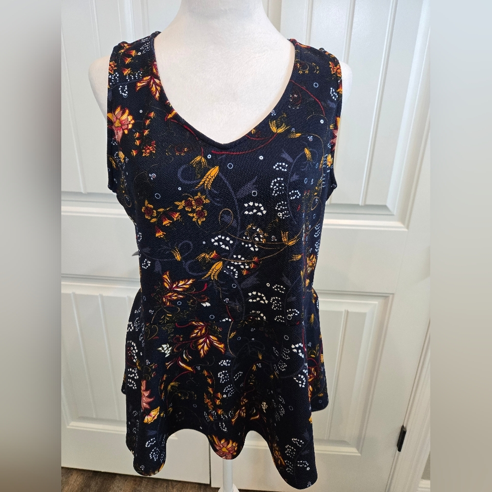 Jules And Leopold Peplum Top, Size Medium